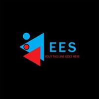 EES letter logo creative design with vector graphic