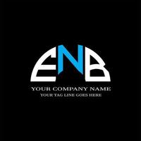 ENB letter logo creative design with vector graphic