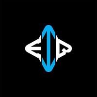EIQ letter logo creative design with vector graphic