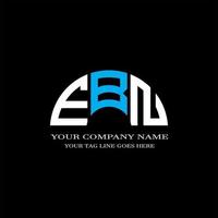 EBN letter logo creative design with vector graphic