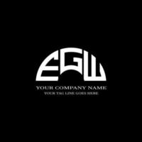 EGW letter logo creative design with vector graphic