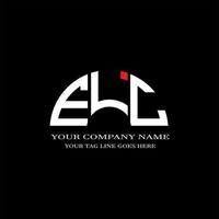 ELC letter logo creative design with vector graphic