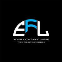 EFL letter logo creative design with vector graphic