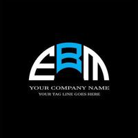 EBM letter logo creative design with vector graphic