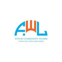 FWL letter logo creative design with vector graphic