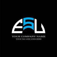 ESU letter logo creative design with vector graphic