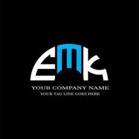 emk letter logo diseño creativo con gráfico vectorial vector