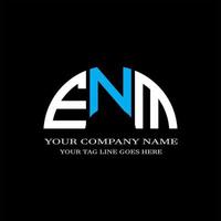 ENM letter logo creative design with vector graphic