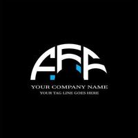 FFF letter logo creative design with vector graphic