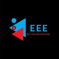 EEE letter logo creative design with vector graphic