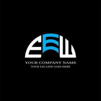 EEW letter logo creative design with vector graphic