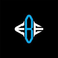 EBE letter logo creative design with vector graphic