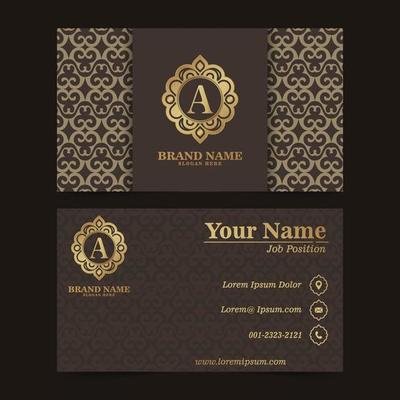 Luxury ornamental logos and business cards template