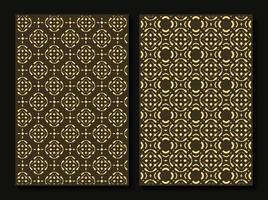 vintage abstract geometric pattern cover template vector