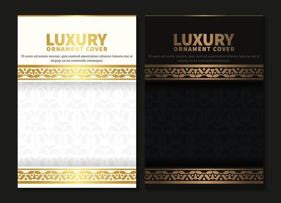 luxury ornament pattern book cover collection