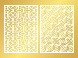 seamless die cut decorative pattern template vector