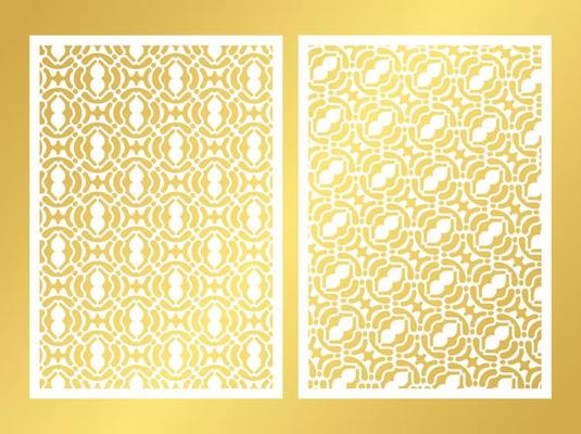 seamless die cut decorative pattern template