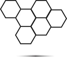 honeycomb honey icon on white background. honeycomb honey sign. vector