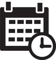 icono de calendario sobre fondo blanco. signo de calendario. estilo de diseño plano. vector