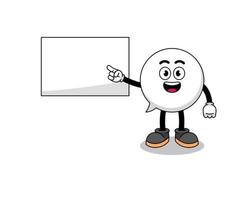 speech bubble illustration doing a presentation vector