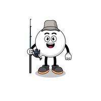 Mascot Illustration of speech bubble fisherman vector