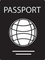 icono de pasaporte sobre fondo blanco. signo de pasaporte. diseño de estilo plano. símbolo de pasaporte. vector