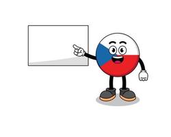 czech republic illustration doing a presentation vector