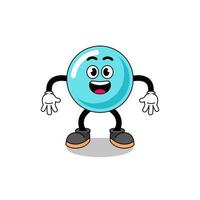 bubble cartoon with surprised gesture vector