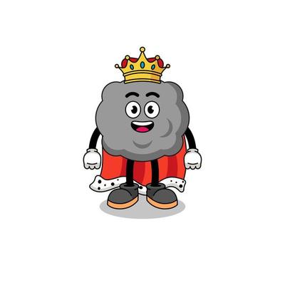 Mascot Illustration of dark cloud king