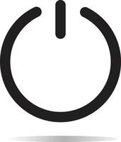 power icon. power sign. turn on symbol. turn on sign. vector