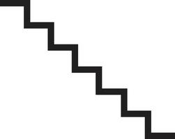 icono de escalera sobre fondo blanco. diseño de estilo plano. señal de escalera. vector