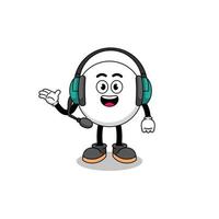 Mascot Illustration of speech bubble as a customer services vector