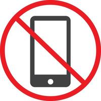 no mobile phone icon. no phone telephone cellphone. vector