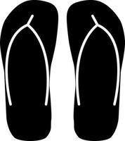 icono de zapatillas de playa sobre fondo blanco. signo de icono de zapatillas de playa. estilo de diseño plano. vector