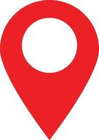 location pin icon. location pin sign. flat style. red location pin symbol. vector