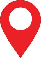 location pin icon. location pin sign. flat style. red location pin symbol. vector