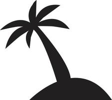 palm trees icon. pictograph of island. vector