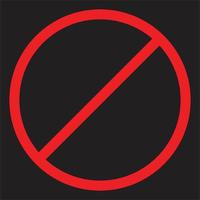 stop icon. forbidden sign. flat style. stop sign for your web site design, logo, app, UI. vector
