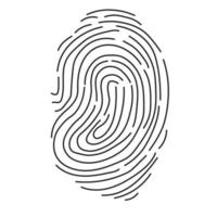 Fingerprint Scan Icon vector