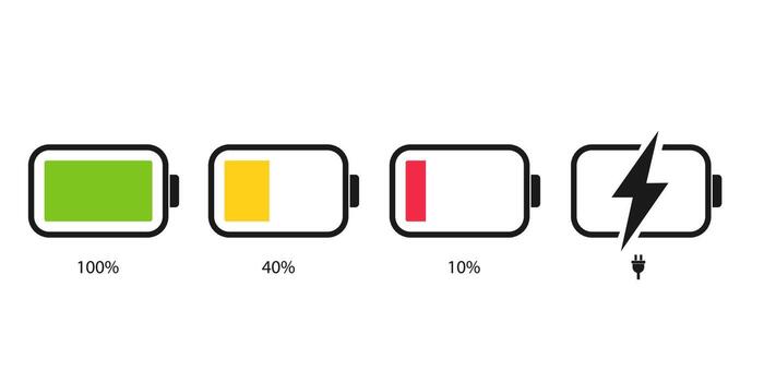Battery charge level vector