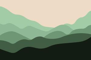 Abstract mountain landscape poster vector
