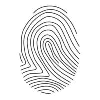 Fingerprint Scan Icon vector
