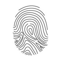 Fingerprint Scan Icon vector