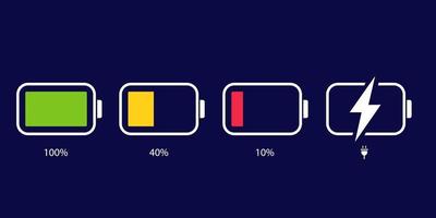 Battery charge level vector