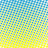 Blue and yellow dots on white background vector