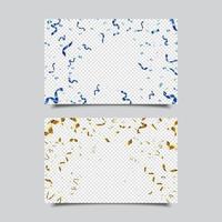 Confetti Elements Set vector