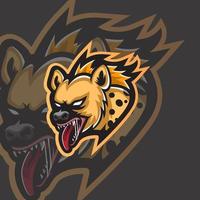 Hyena mascot logo for esport gaming or emblems