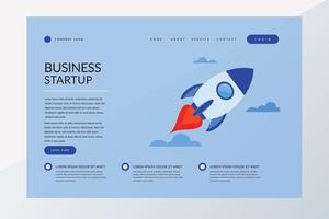 launch a start up business vector