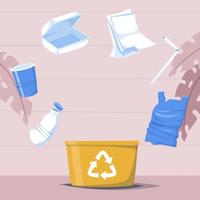 Recycling Things at Home vector