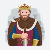 Medieval Kingdom Character Concept vector
